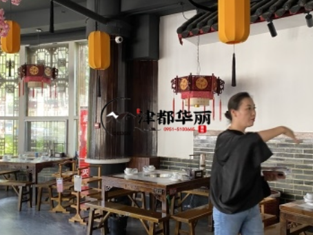 銀川裝修公司|銀川魚一火鍋店裝修設(shè)計現(xiàn)場量尺溝通